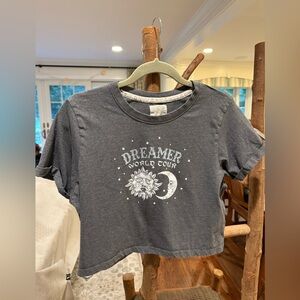 3/$10 Bundle Dreamer World Tour Gray Crop Top